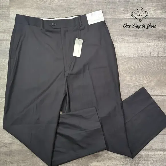 louis raphael skinny fit dress pants Formal Pants Louis Raphael Tailored Slim Fit Stretch Flat Front Work Pants Louis Raphael Men's Slim Fit Dress Pants